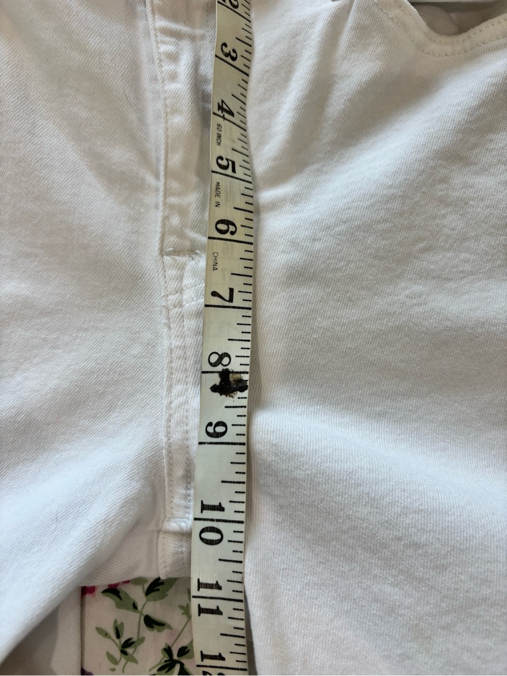 SANCTUARY Sz 30 Modern Straight Crop White Denim Jeans Frayed Ankle - Picture 7 of 10